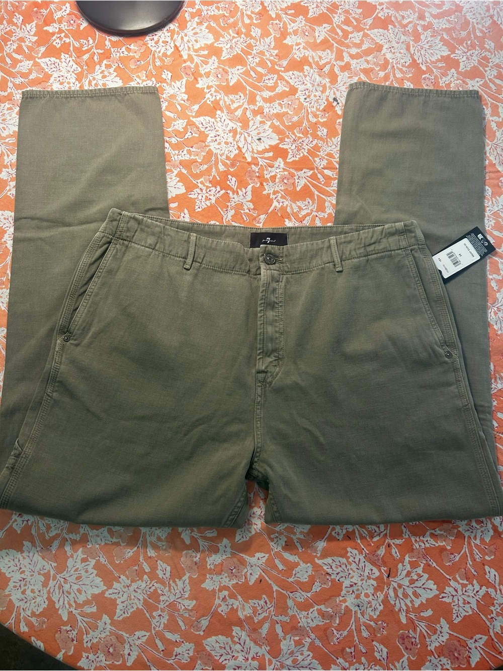 7 For All Mankind Olive Chino Pants